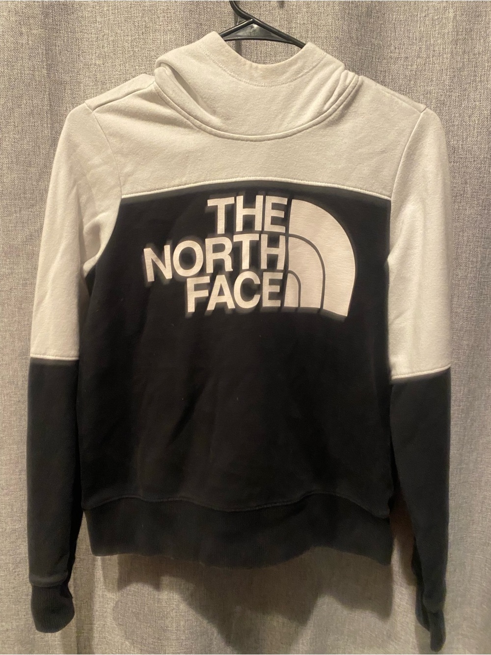 The North Face Black & White Crewneck Logo Pullover